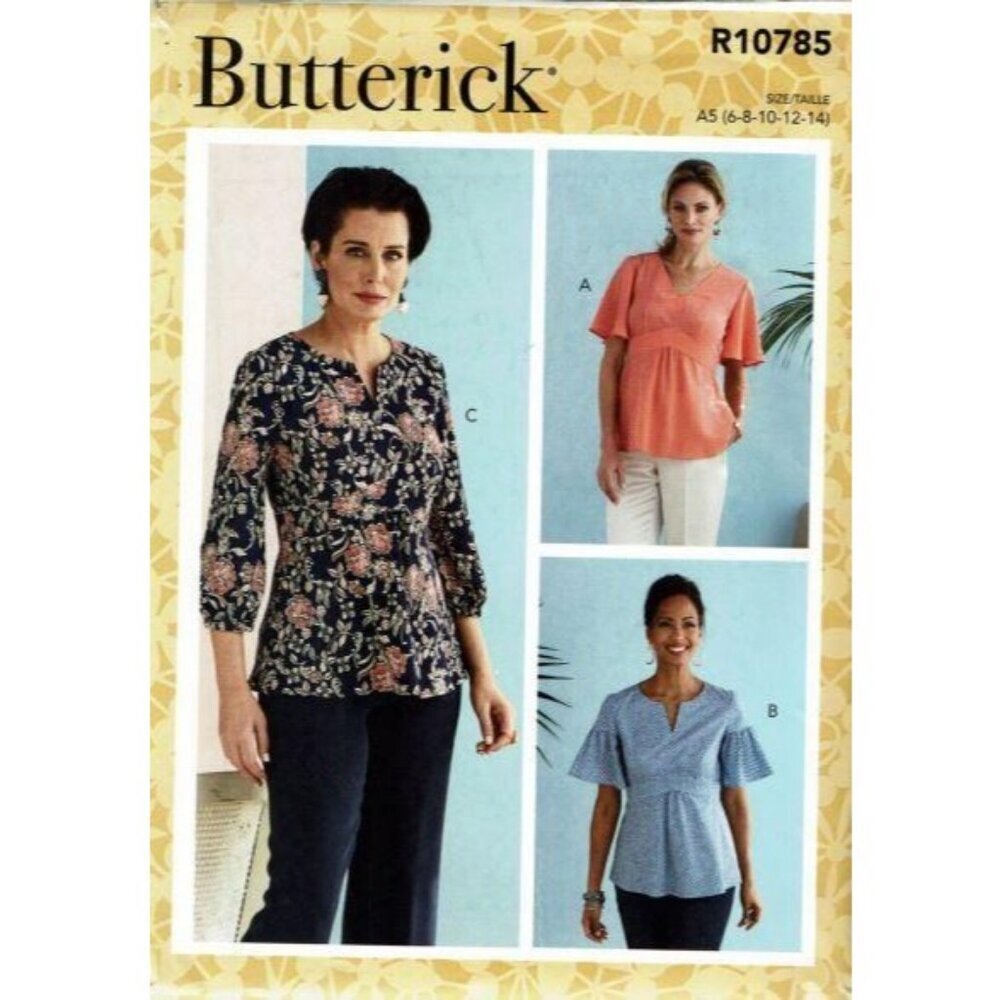 Butterick Sewing Pattern 10785/6732 Misses Top Size 6-14